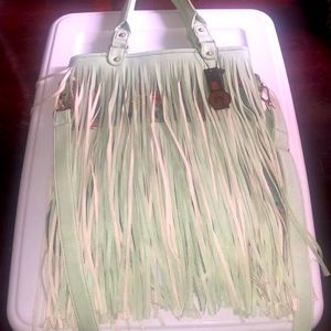 Avocado green king shoulder bag